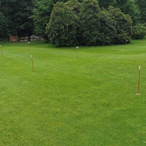 Das kleine Puttinggrün bei Golf am Heerhof